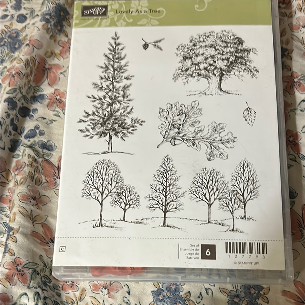 Stampin' Up! Lovely As a Tree Stamp Set - Black and White